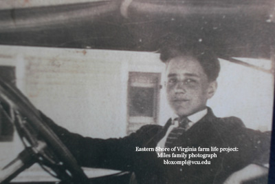 Tom Miles in a Model T Ford Tom Miles in a Model T Ford, circa 1918 courtesy of the Miles family