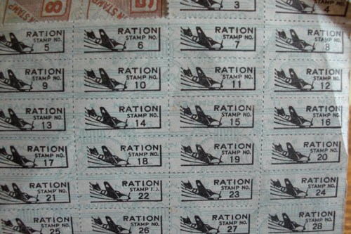 WW II rationing stamp book